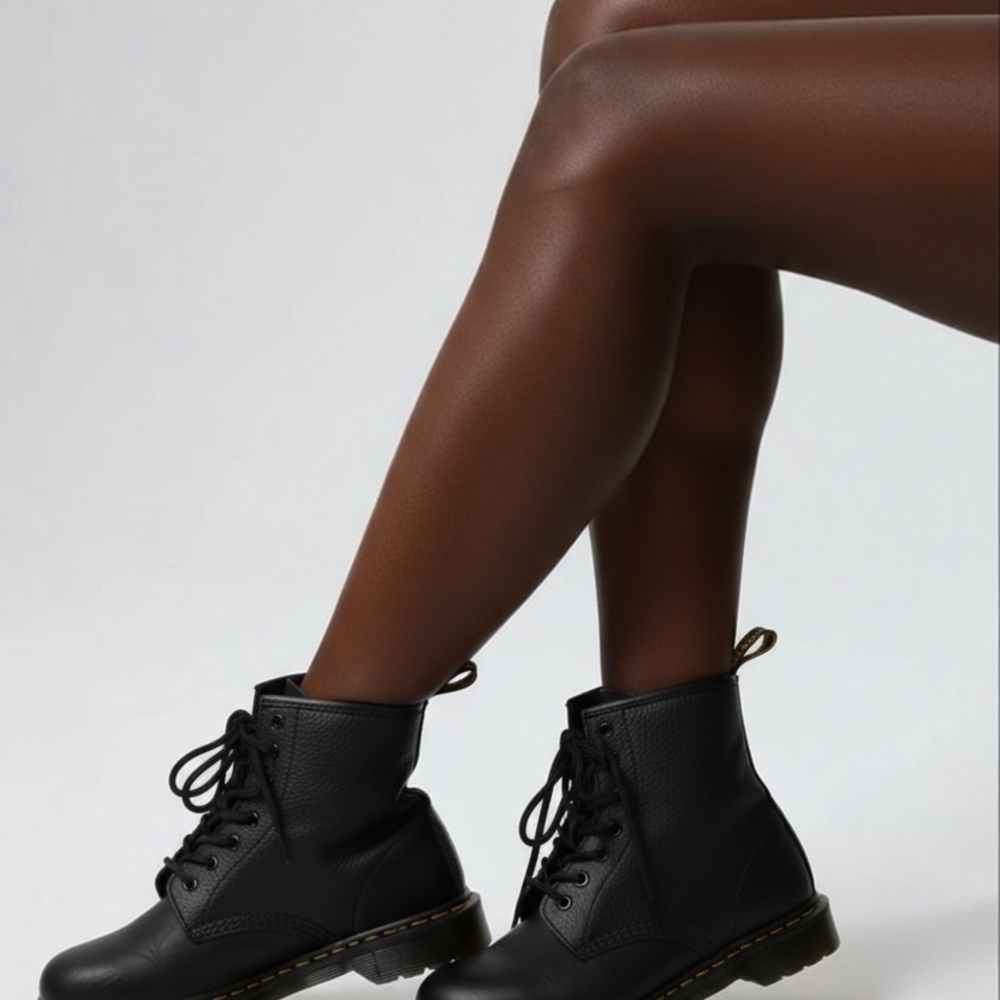 Dr Martens Black Lace-Up Boots